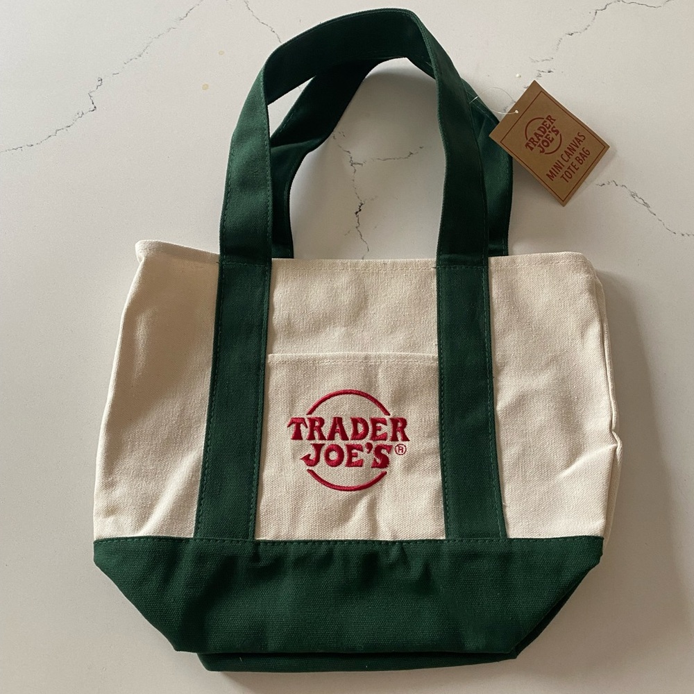 Trader Joe’s Mini Canvas Tote Bag - Green